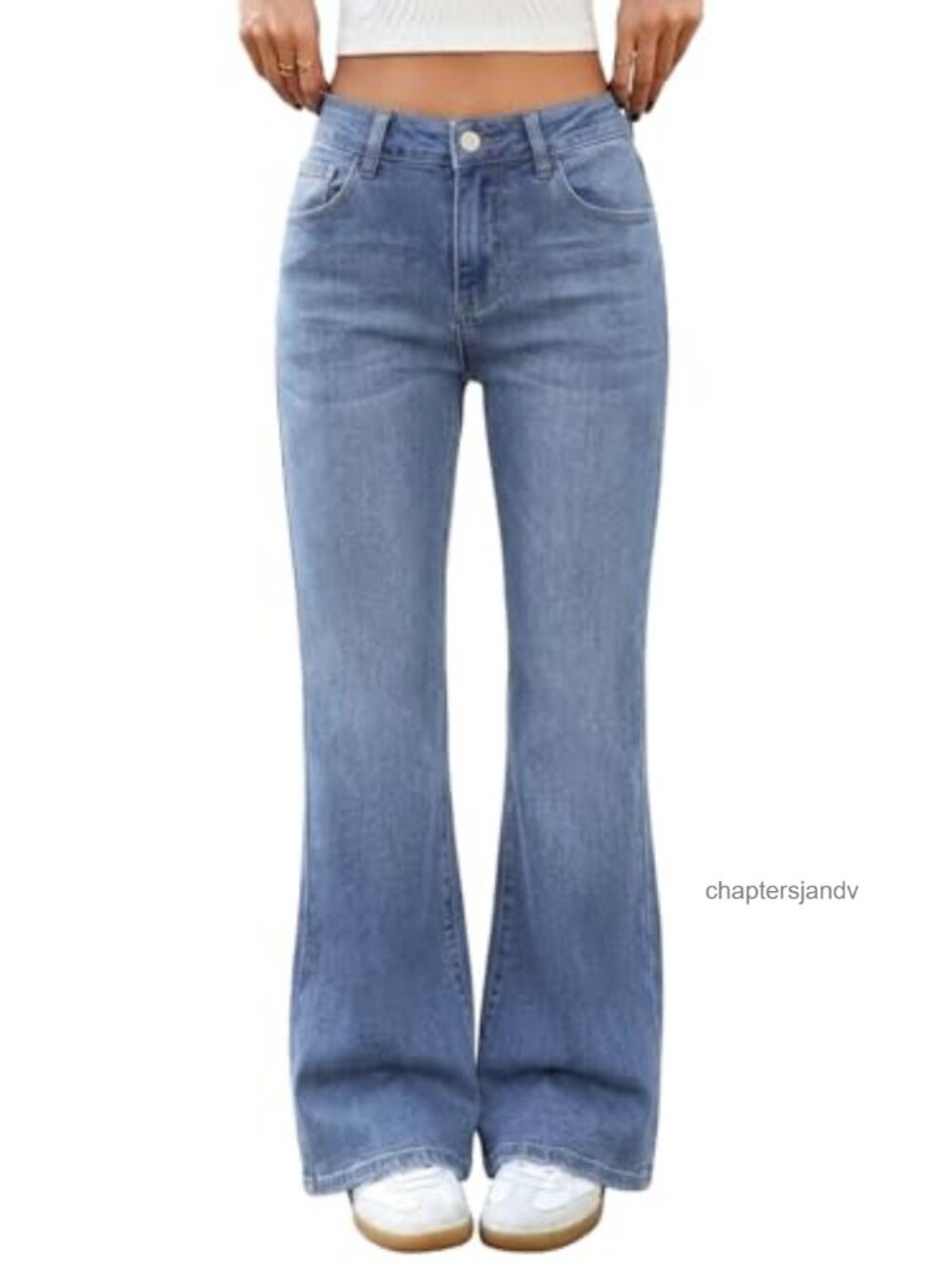 High Rise Stretchy Sweatpant Jeans Bootcut Flared